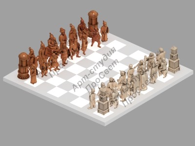 Шахматы Татаро-монголы русские 