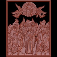 Икона Богоматерь с апостолами (не каноническая)