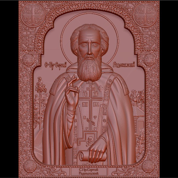 Икона Сергий Радонежский