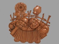Резное панно