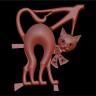 Резное изделие Кошка