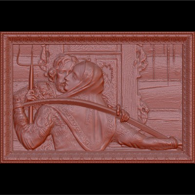 Резное панно 