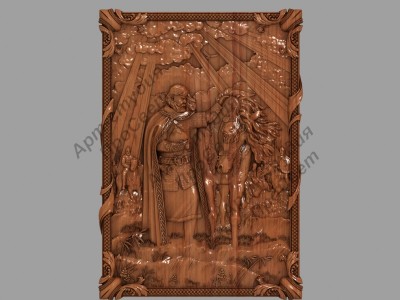 Резное панно 