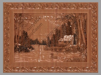 Резное панно 