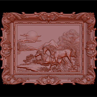 Резное панно 