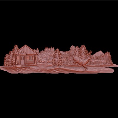 Резное панно 