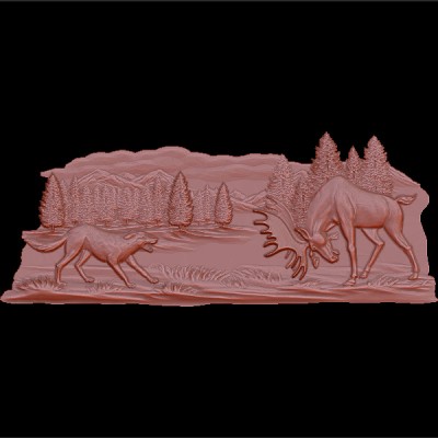 Резное панно 