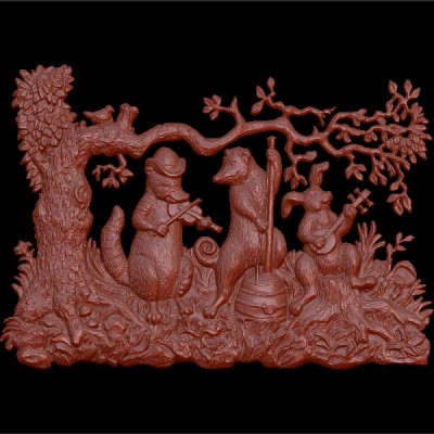 Резное панно 