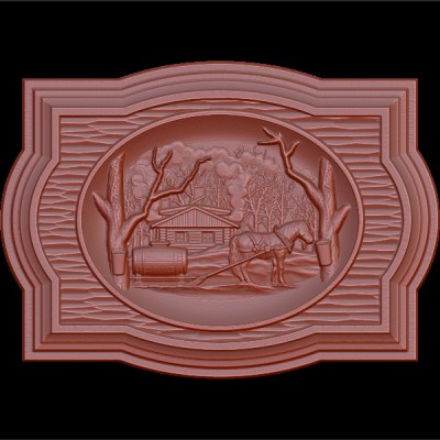 Резное панно 