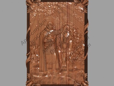 Резное панно 