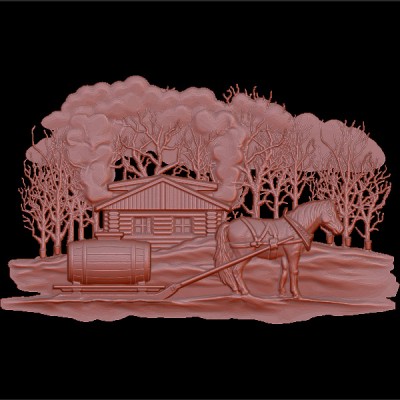 Резное панно 