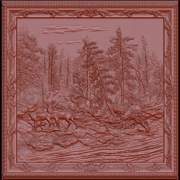 Резное панно