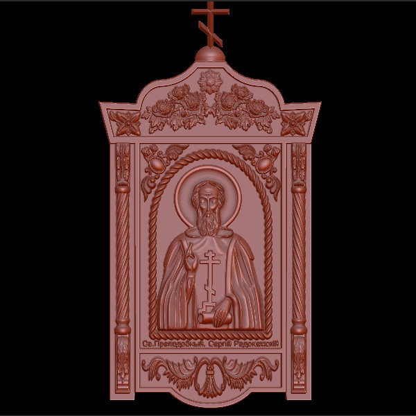 Икона Сергий Радонежский