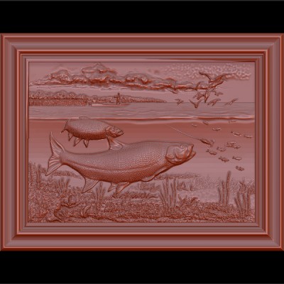 Резное панно 