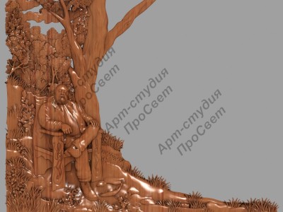 Резное панно 