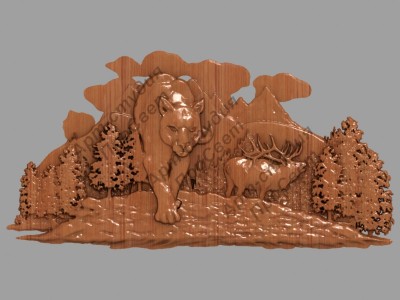 Резное панно 